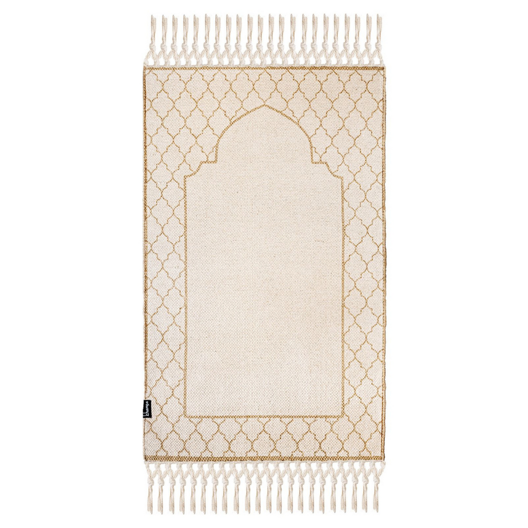 Khamsa Classic | Adult Muslim Prayer Rug Prayer Mat 100% Organic Cotton